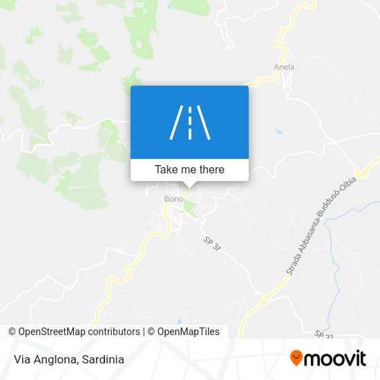 Via Anglona map
