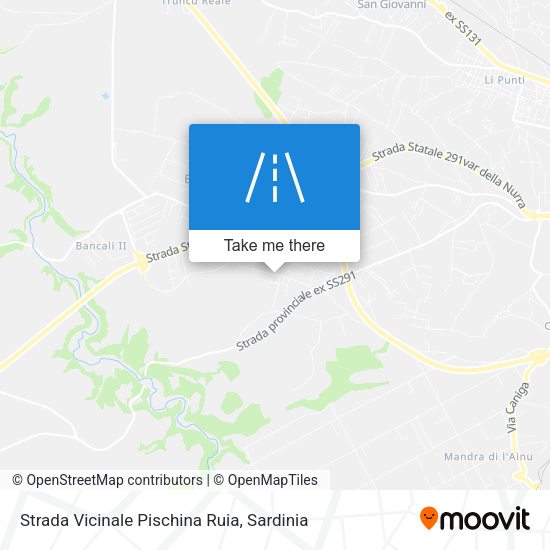 Strada Vicinale Pischina Ruia map