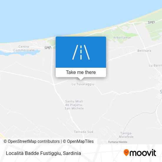 Località Badde Fustiggiu map