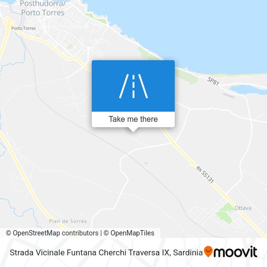 Strada Vicinale Funtana Cherchi Traversa IX map