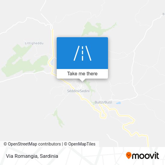 Via Romangia map