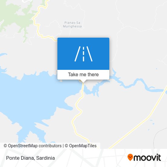 Ponte Diana map