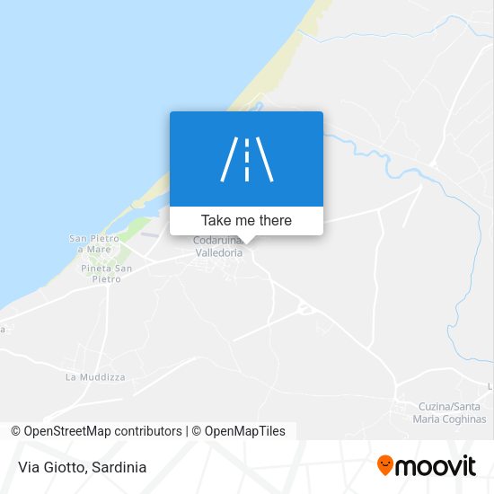 Via Giotto map