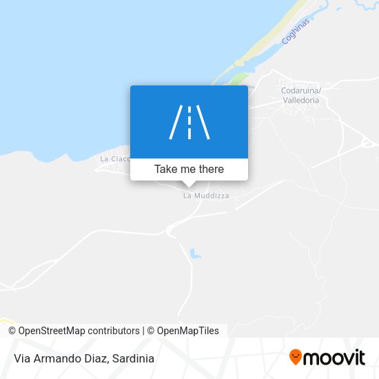 Via Armando Diaz map