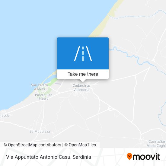 Via Appuntato Antonio Casu map