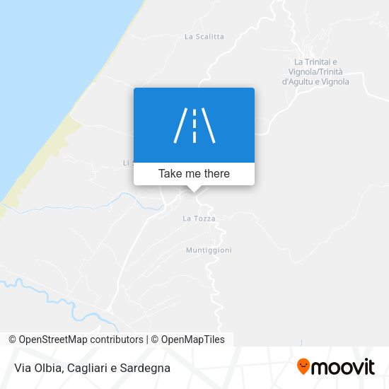 Via Olbia map