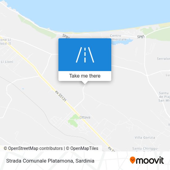 Strada Comunale Platamona map