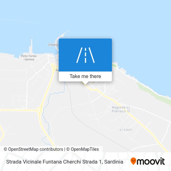 Strada Vicinale Funtana Cherchi Strada 1 map