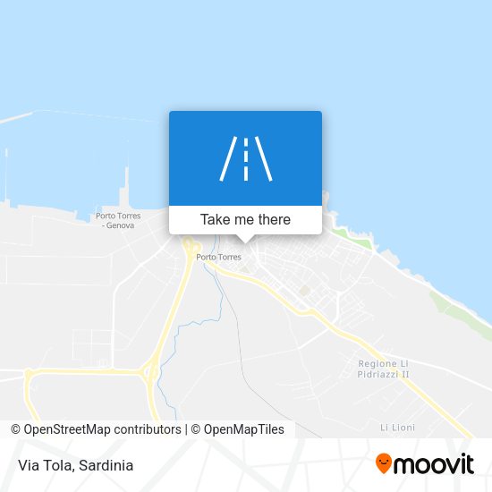 Via Tola map