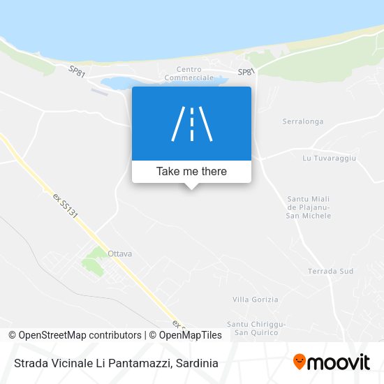 Strada Vicinale Li Pantamazzi map