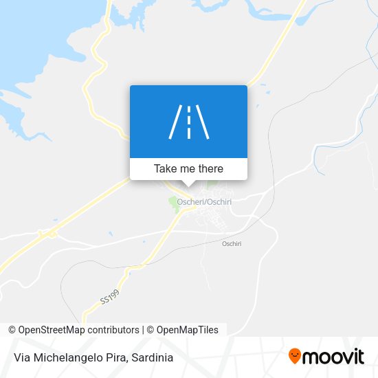 Via Michelangelo Pira map