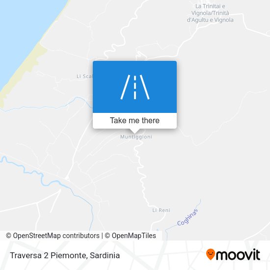 Traversa 2 Piemonte map