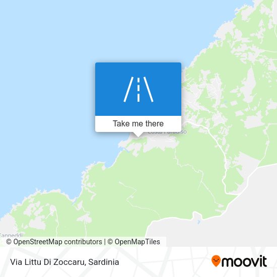 Via Littu Di Zoccaru map