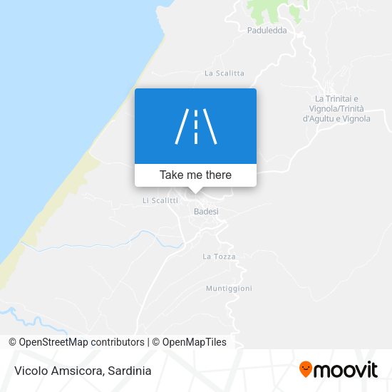 Vicolo Amsicora map