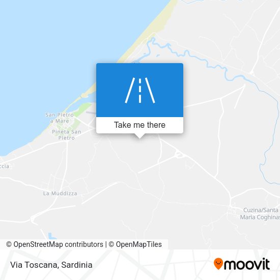 Via Toscana map