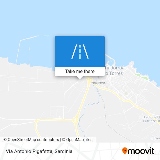 Via Antonio Pigafetta map