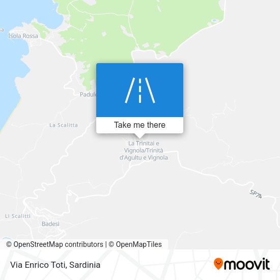 Via Enrico Toti map