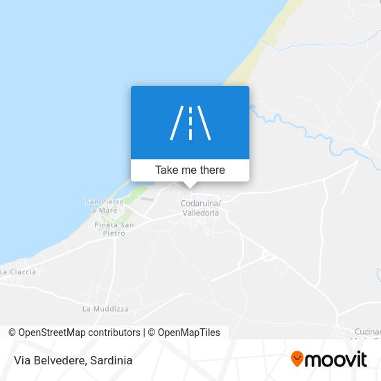 Via Belvedere map