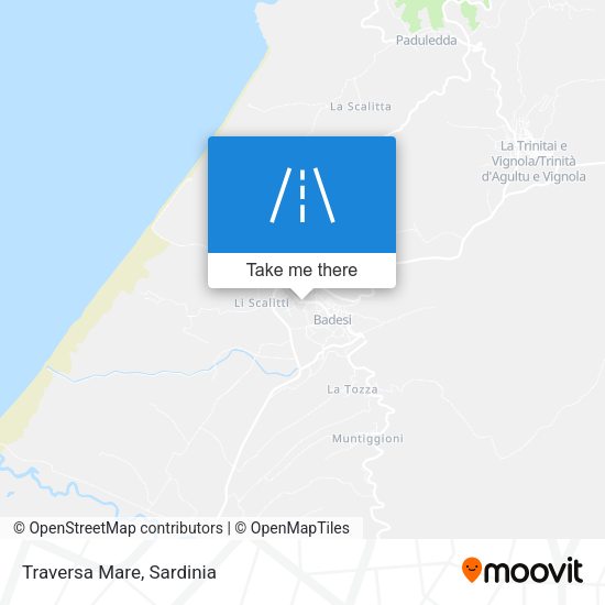 Traversa Mare map