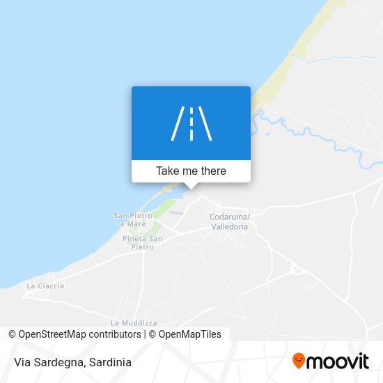 Via Sardegna map