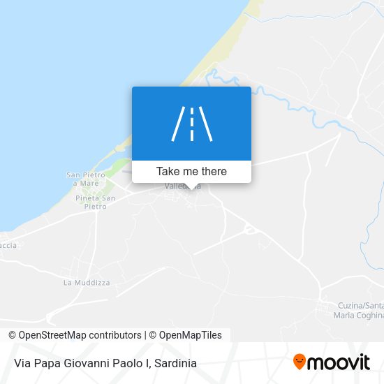 Via Papa Giovanni Paolo I map