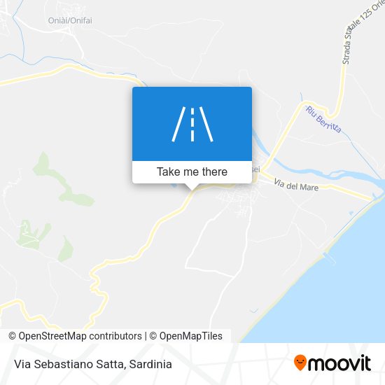 Via Sebastiano Satta map