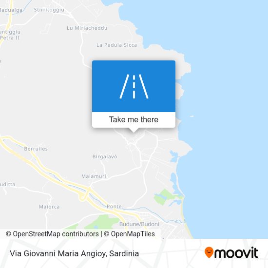 Via Giovanni Maria Angioy map