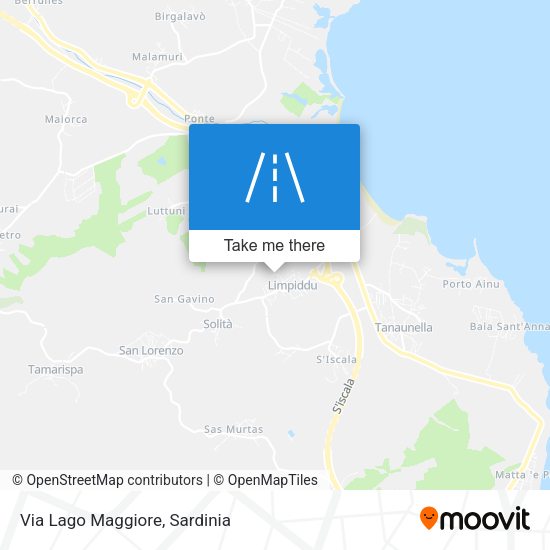 Via Lago Maggiore map