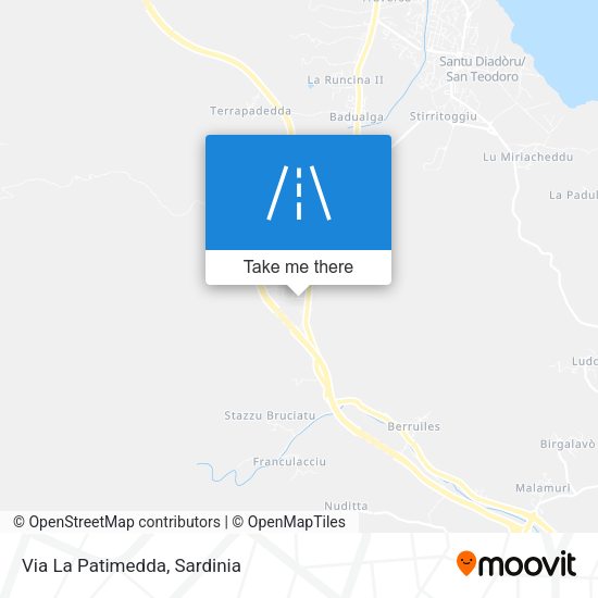 Via La Patimedda map