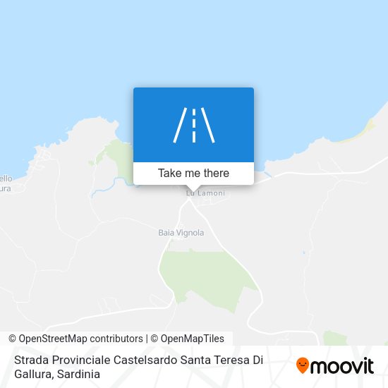 Strada Provinciale Castelsardo Santa Teresa Di Gallura map
