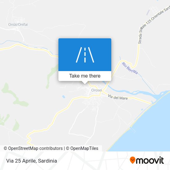 Via 25 Aprile map
