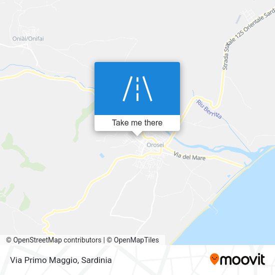 Via Primo Maggio map