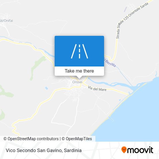 Vico Secondo San Gavino map