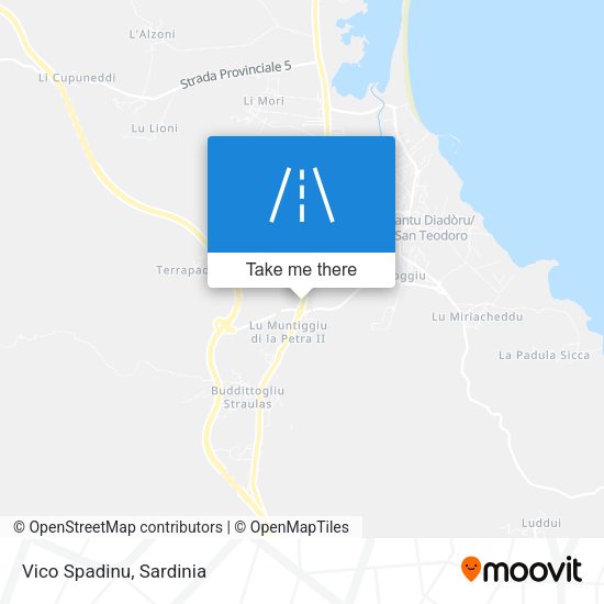 Vico Spadinu map