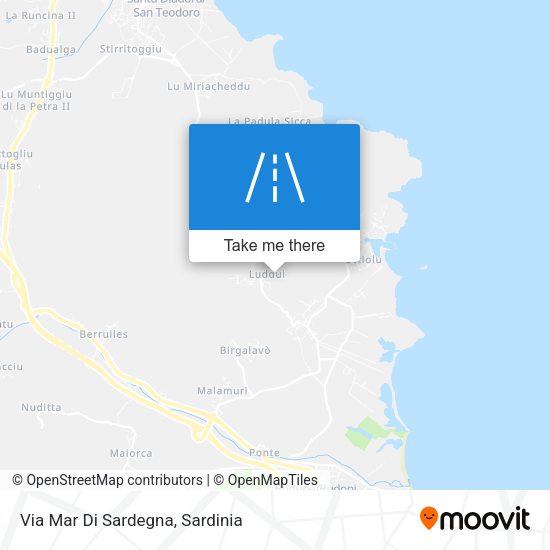 Via Mar Di Sardegna map