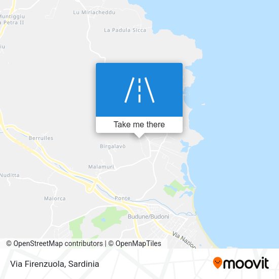 Via Firenzuola map