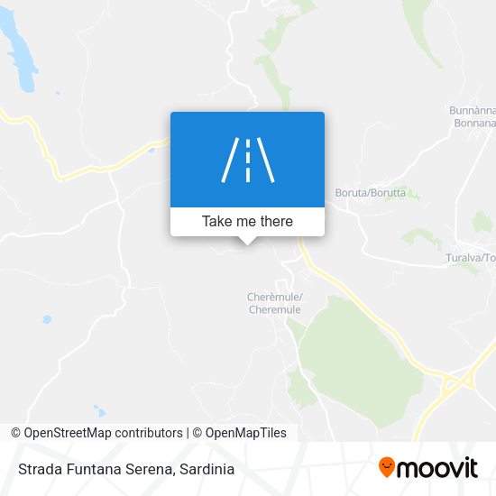 Strada Funtana Serena map