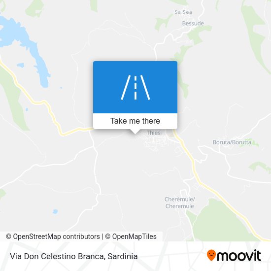 Via Don Celestino Branca map