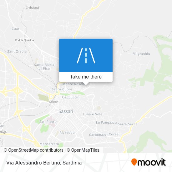Via Alessandro Bertino map