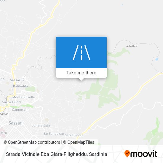Strada Vicinale Eba Giara-Filigheddu map