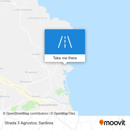 Strada 3 Agrustos map