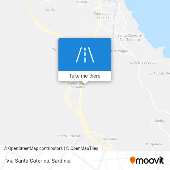Via Santa Caterina map