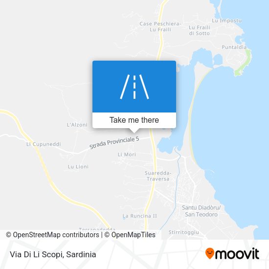 Via Di Li Scopi map