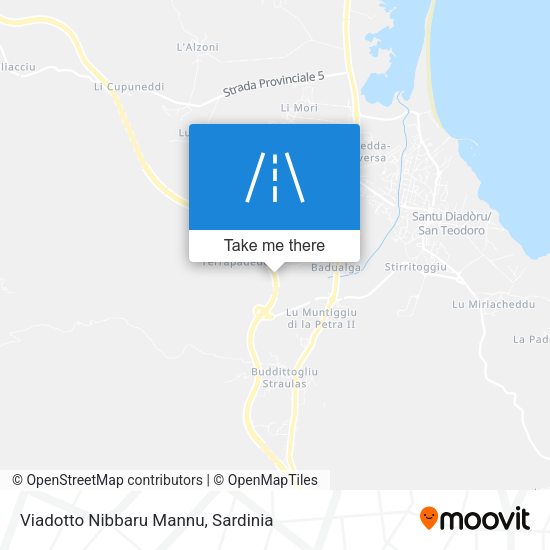 Viadotto Nibbaru Mannu map