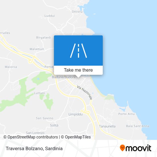 Traversa Bolzano map