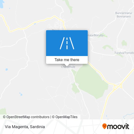 Via Magenta map