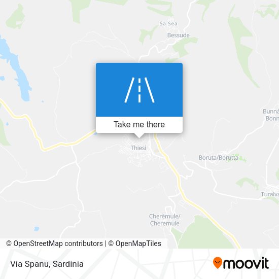 Via Spanu map