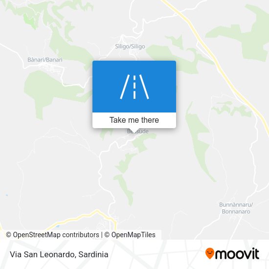 Via San Leonardo map