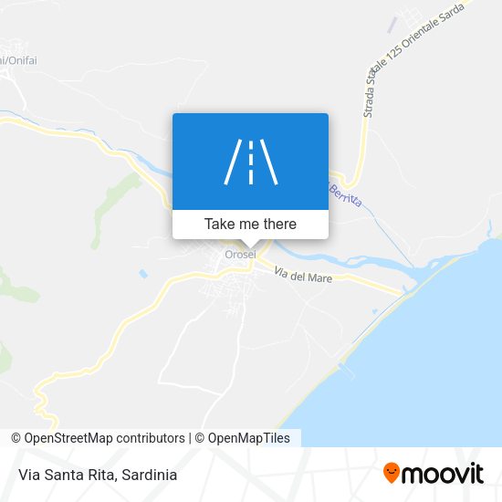 Via Santa Rita map