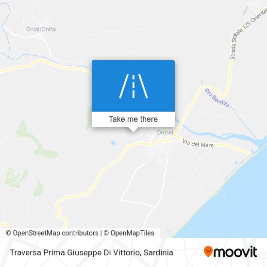 Traversa Prima Giuseppe Di Vittorio map